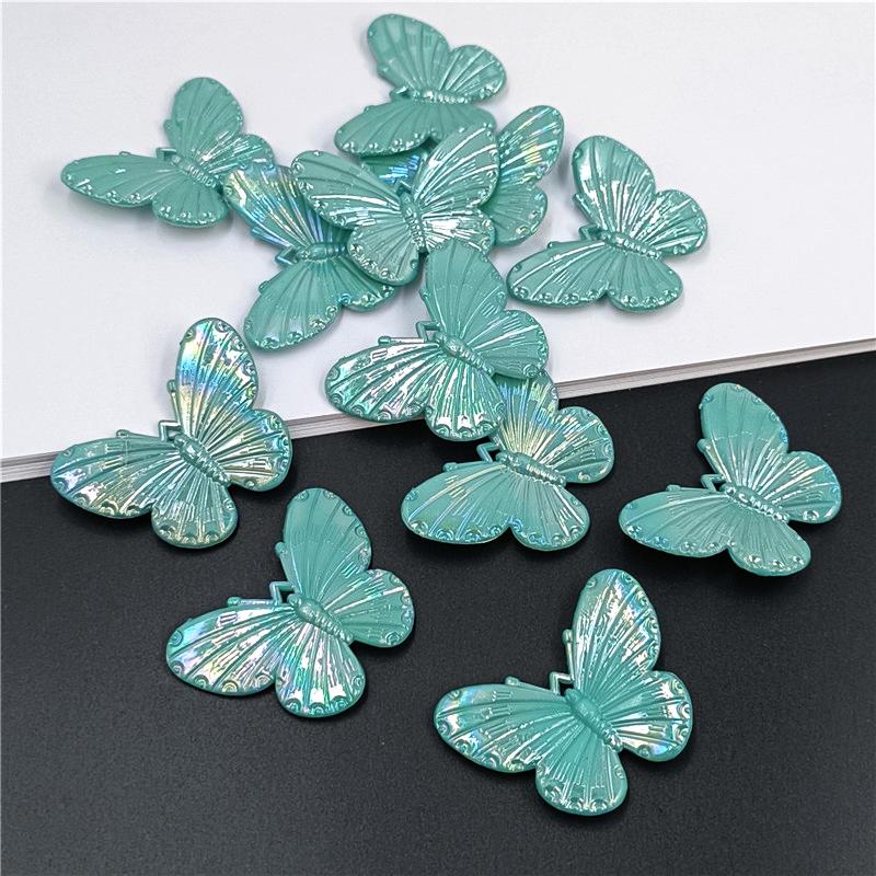 Высококачественные DIY Материал Бусины Бабочки AB Dazzle 10 шт. Ювелирные Изделия Аксессуары Изготовление Браслетов Серьги Ожерелье Ручной Работы Мода Акрил Сплошной Цвет