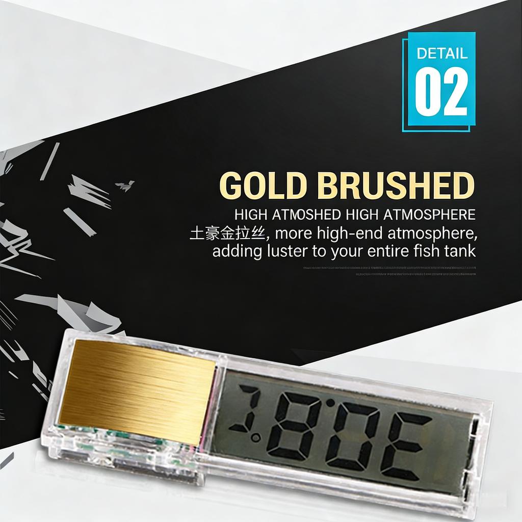 Magnetic Reptile Thermometer LCD Digital Display Temperature Humidity Meter Suitable for Temperature Measurement Aquariums