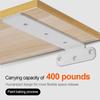 4/6/8Inch Concealed Right Angle Bracket Desk Shelf Furniture Holder Shelf Support Wall Mounted Holder Hardware Home Kitchen
