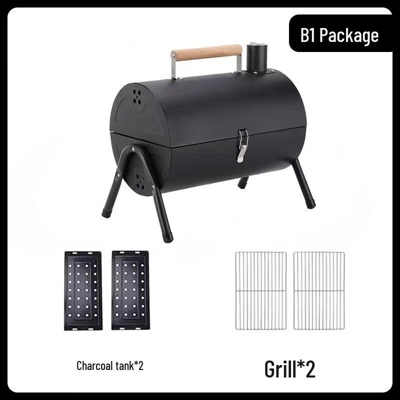 Oeny Camping Outdoor Chimney Barbecue Grill