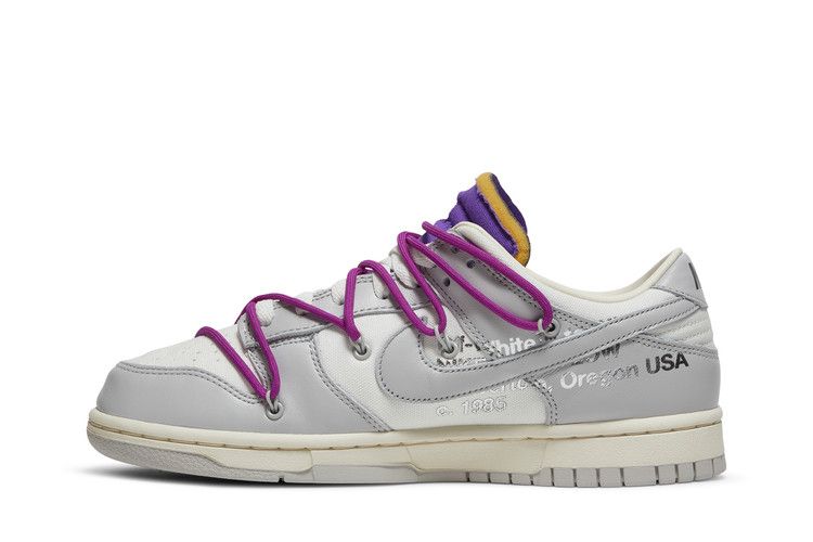 Men's Sneakers Nike Dunk Low Off-White Lot 28 Sail/Neutral Grey-Hyper Violet