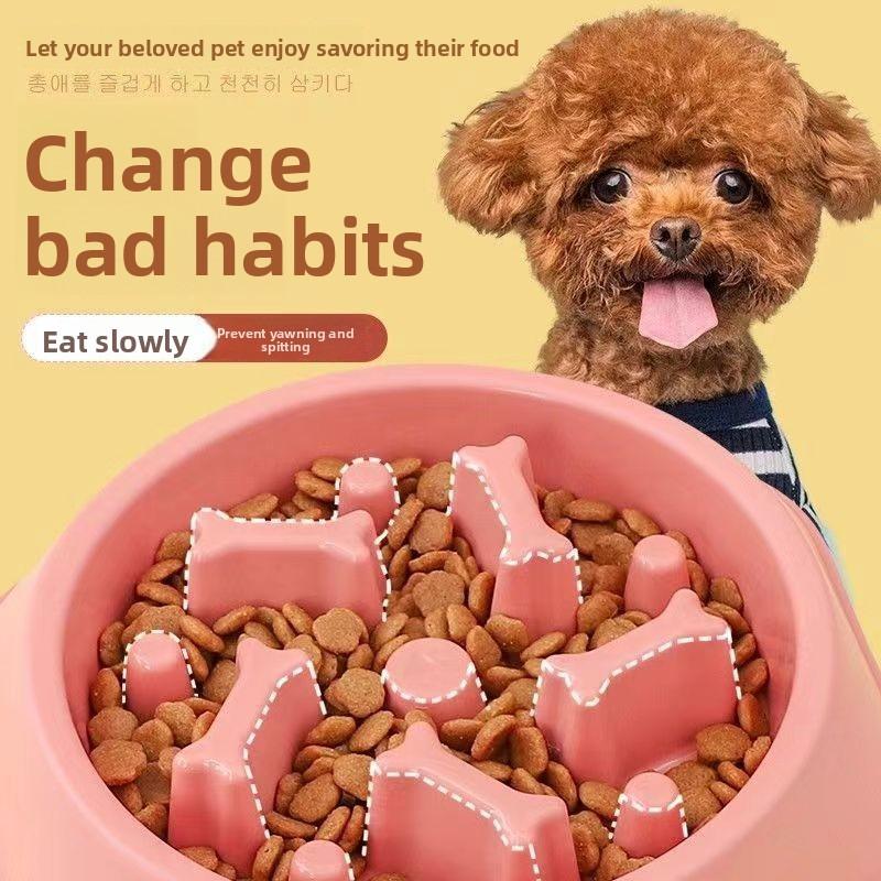 Миска для собаки, Миска для медленного кормления против удушья, Миска для кормления собак малых и средних пород, Миска для кошачьего корма, Миска для корма для собак против опрокидывания, Товары для питомцев