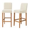 Cover For A Bar Stool, Jacquard, Cream