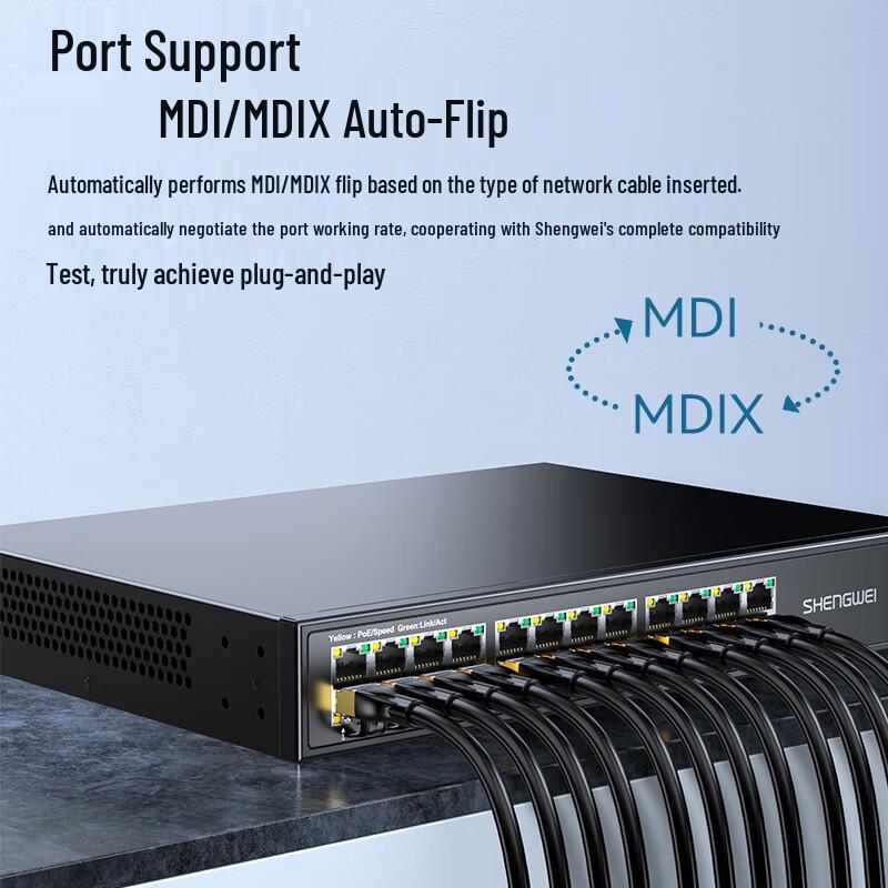 Shengwei 24-Port Full Gigabit Commercial Network Switch