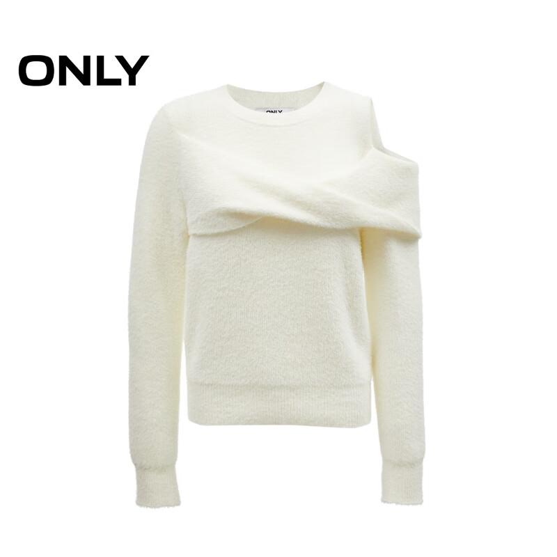 ONLY 2024 Autumn Relaxed Fit Off-Shoulder Knit Sweater