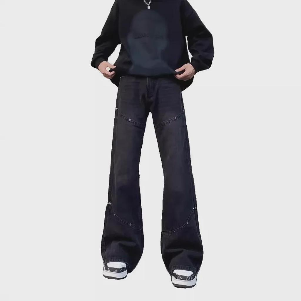 Retro Inspired Men's Loose Flared Cleanfit Jeans