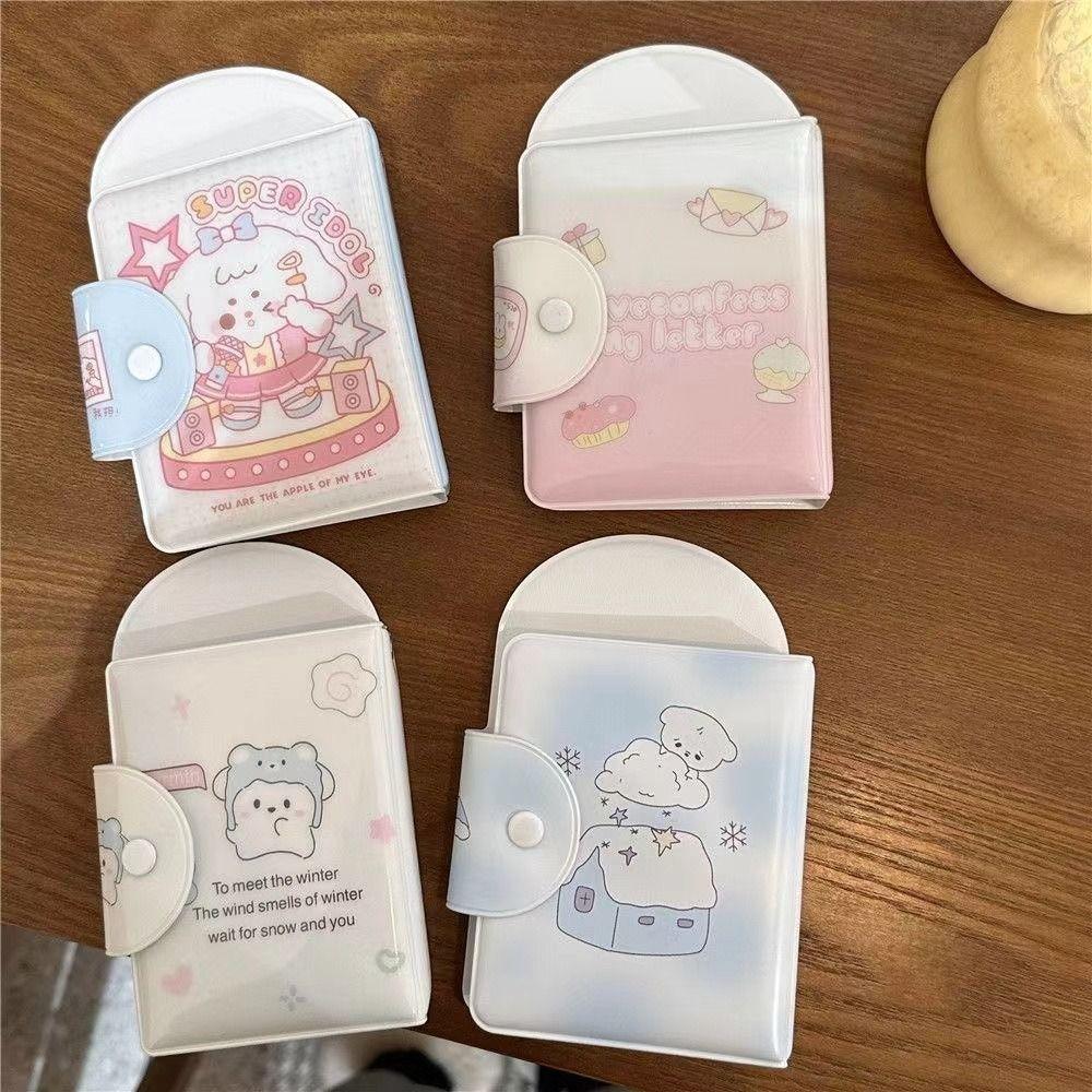 Cute PVC Card Holder Album 3 Inch Cartoon Idol Card Collect Book Mini Photo Protection Cover Student