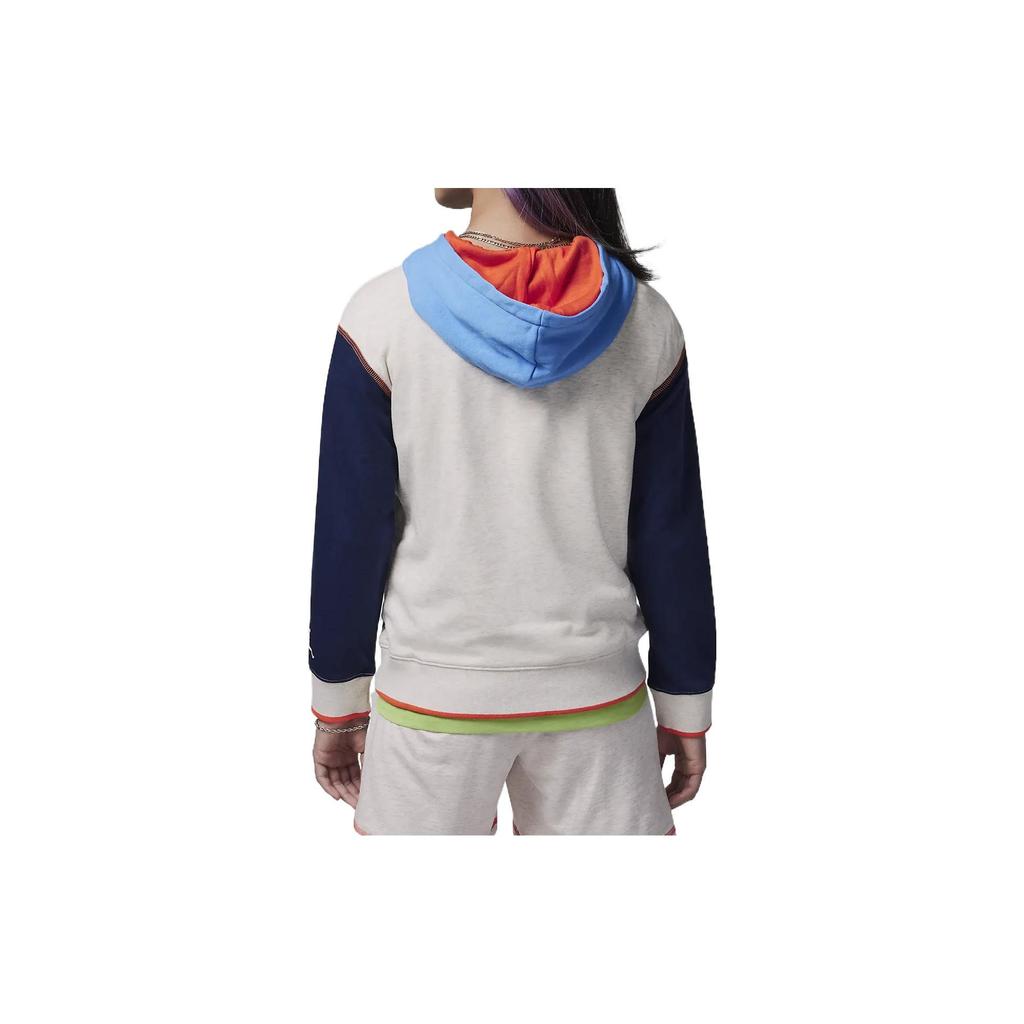 Jordan Детские топы с капюшоном Backyard Adventure с принтом логотипа, цвет бледно-слоновой кости DZ9881-110