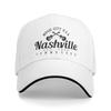 Nashville Tennessee Country Music Sandwich Baseball Cap Workouts Guitar City Headwear Men Women Travel Adjustable Adult Hats