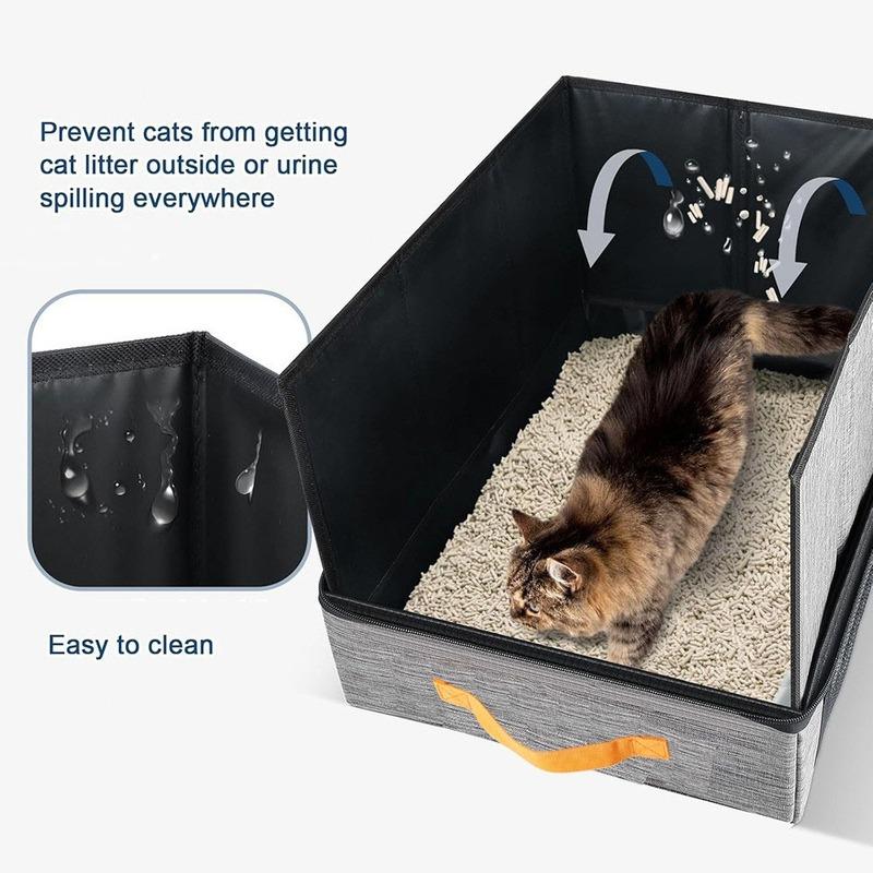 Outdoor Foldable Cat Litter Box Portable Folding Travel Pet Litter Box Dog Toilet Tray Folding Cat Litter Potty Waterproof