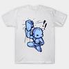 T Shirt Women Rhythm Heaven Hit Blue Harajuku Print Kawaii Tshirt Summer Short Sleeve Female T-Shirt Top Tee