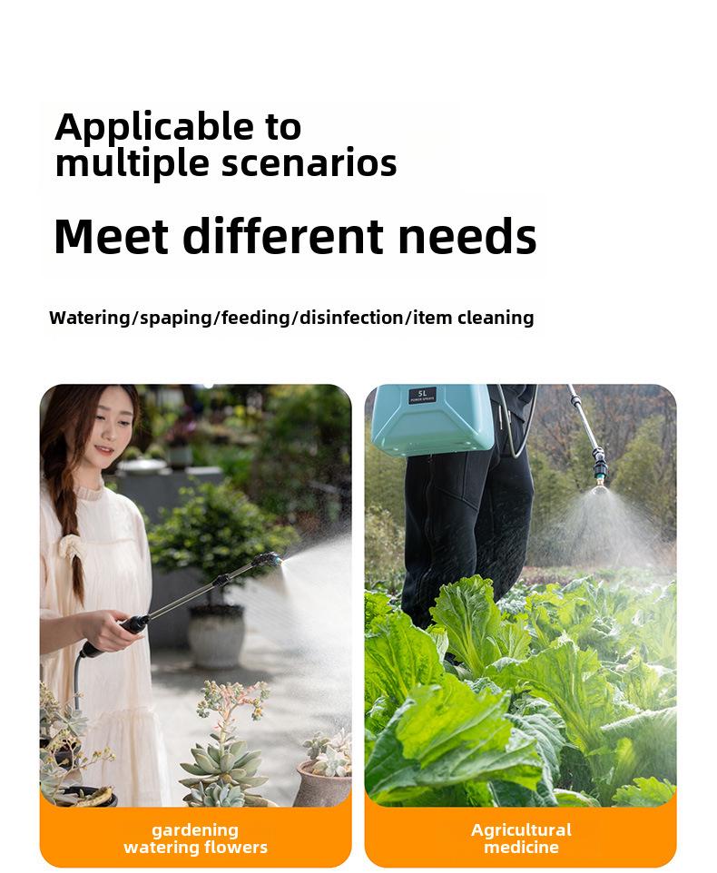 Электрический распылитель воды высокого давления для садоводства и дезинфекции