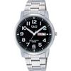 Men's W474-205 ( Watch Q&Q Stainless Model) Round Watch Silver Stainless Analog