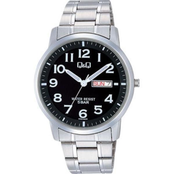 Citizen Men's W474-205 ( Watch Q&Q Stainless Model) Round Watch Silver Stainless Analog