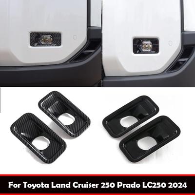 Для Toyota Land Cruiser 250 Prado LC250 2024 2025 Автомобильные аксессуары для экстерьера Передний бампер Рамка противотуманной фары Декоративная накладка на противотуманную фару