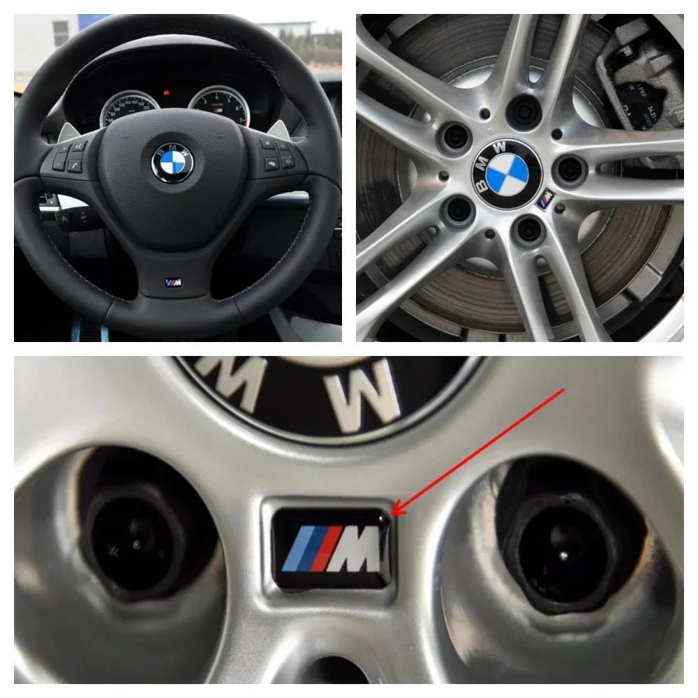 Для BMW Горячие 2025 Для Всех BMW E46 E39 E38 E90 E60 E36 F30 F20 X1 X3 X5 M Логотип Автомобильный Руль Колпачки Ступицы Центральная Накладка Значок Sti