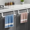 Stainless Steel Multi-Purpose Over-the-Door Towel Rack and Dishcloth Hanger