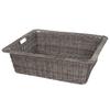 Murataya Sangyo PP Laundry Basket, Approx. 46 X 56 X 16 Cm, Gray, 9997