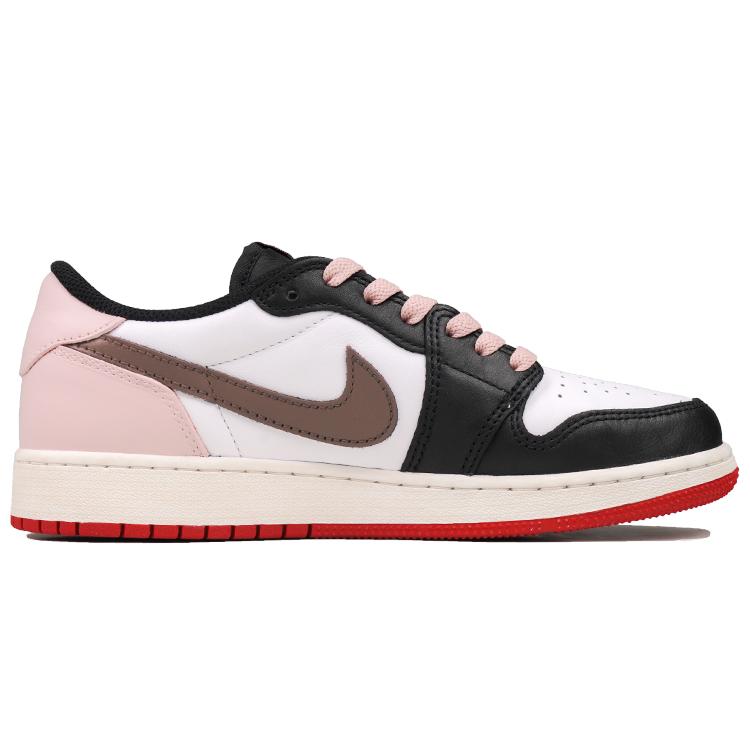 Jordan Air Jordan 1 RISK Низкие Винтажные Баскетбольные Кроссовки GS Розово-Коричневые CZ0858-106(Team27-S-BOX)