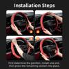 Подходит для Citroen Чехол на руль из перфорированной кожи C3 C4 X Berlingo C5 Aircross Jumper SpaceTourer Ami X Красный Черный