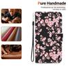 Plum Blossom Pattern Flip Wallet PU Leather Case with For iPhone Samsung Umidigi Infinix  TECNO...Suitable for Over 900 Phone Models