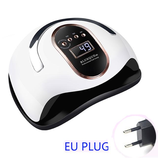 УФ-светодиодная лампа для сушки ногтей, маникюрная лампа для ногтей, 4 режима с ЖК-дисплеем с датчиком движения, сенсорный переключатель, отверждение полигель-лака для ногтей