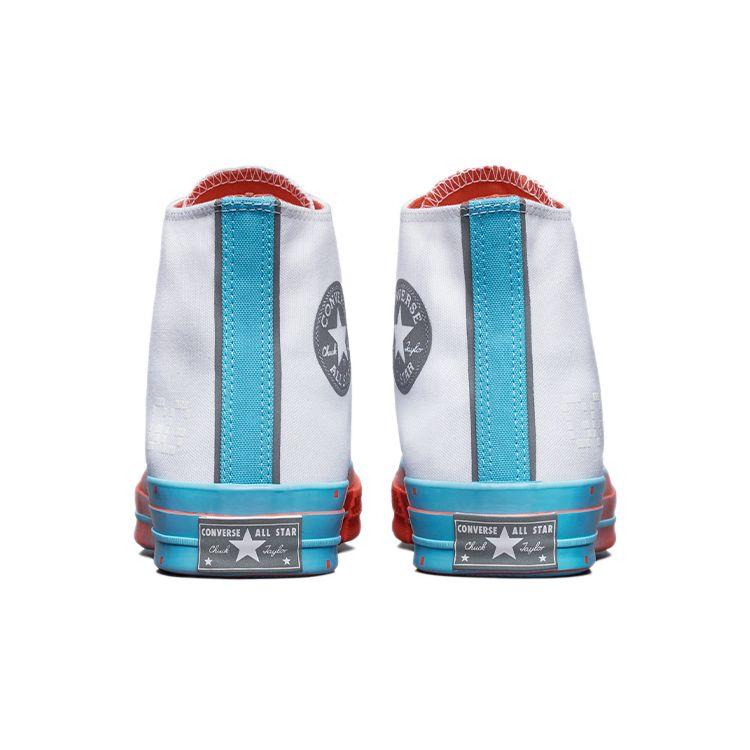 Converse 1970s Chuck Taylor All Star Trendy Comfortable Versatile High-Top Canvas Shoes Unisex Sneakers White Blue Brick-Red 171934C