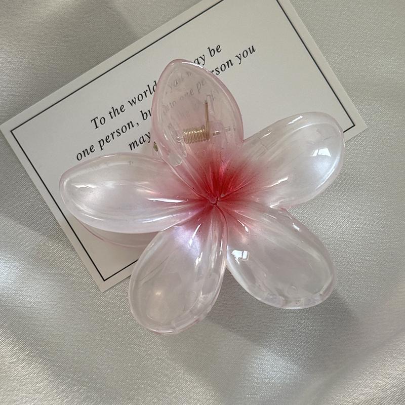 Новые праздничные женские заколки-клипсы Sweet Gradient Clip Plumeria wer Shape Barrettes Summer Girls Hair Accessories