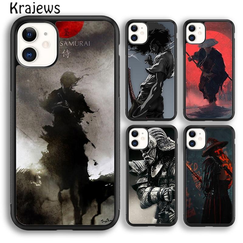 Krajews Japan The samurai Ninja Soft Phone Case Cover For iPhone 17 Air 16 15 14 plus 11 12 13 pro max coque Fundas