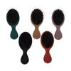 1Pc Oval Boar Bristle & Nylon Hair Comb Mini Anti-Static Hair Scalp Massage Comb Hairbrush Salon Hair Care Brush Styling Tool