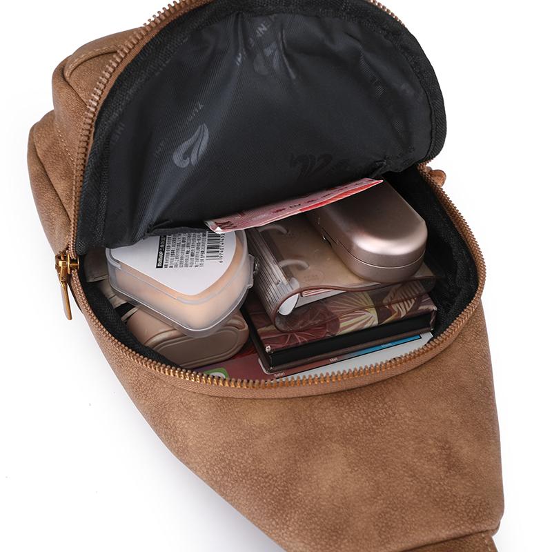 Большая вместительная ретро-сумка на грудь для женщин, сумка через плечо, дорожная сумка из искусственной кожи