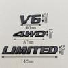 3D Metal Car Sticker Logo 4WD V6 V8 LIMITED Fender Side Badge Rear Trunk Emblem For Toyota LC150 LC200 4Runner Tundra Accessorie