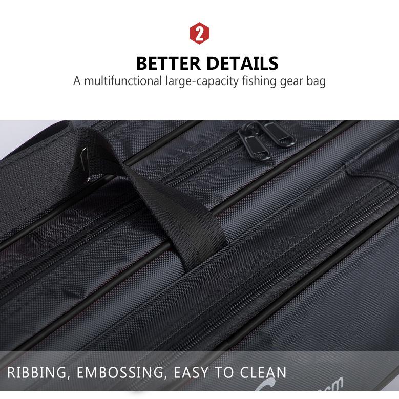Портативная многофункциональная сумка-переноска для рыбалки, холст 110/120 см, сумки для удочек, двух-/трехслойный чехол для хранения для Pesca XA143G