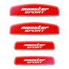 MONSTER SPORT Door Reflective Stickers for Suzuki and Other Universal Set of Nighttime Safety Support Reflective Vehicles, 4, Stickers, 896119-0000M