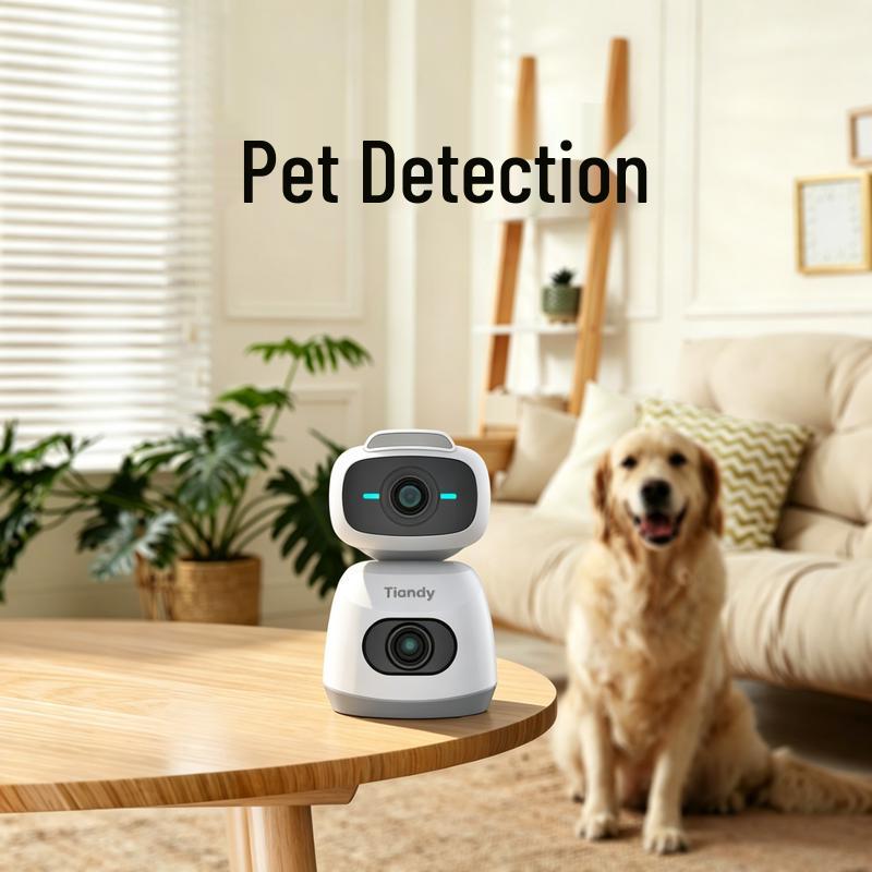 Tiandy Indoor 4G Dual-Lens PTZ Security Camera with AI & Starlight Night Vision CN plug (adapter included)