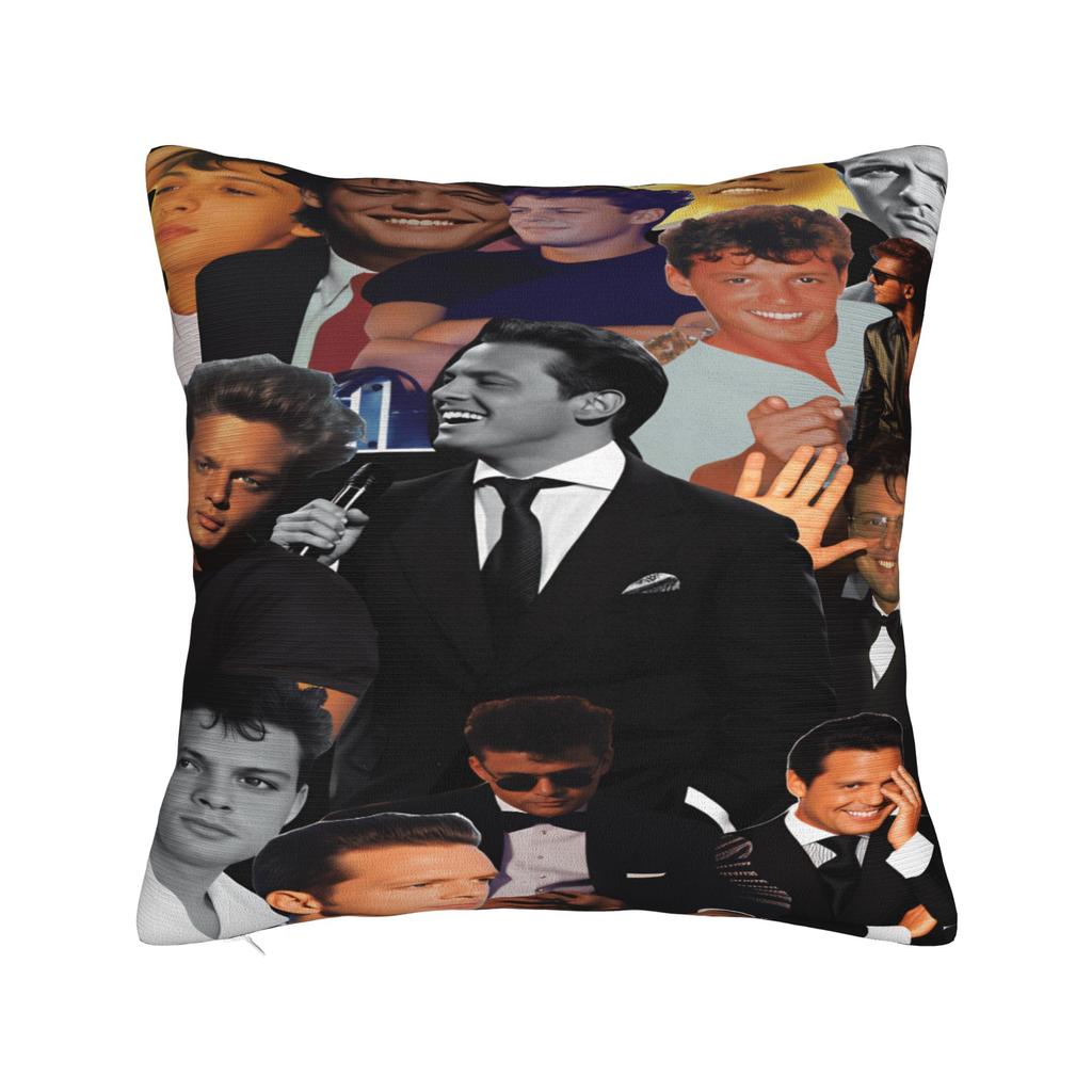 Singer L-Luis M-Miguel Pillow Cover Retro Trendy Pillow Case For Sofa Couch Bed Living Room Soft Pillowcases Birthday Present