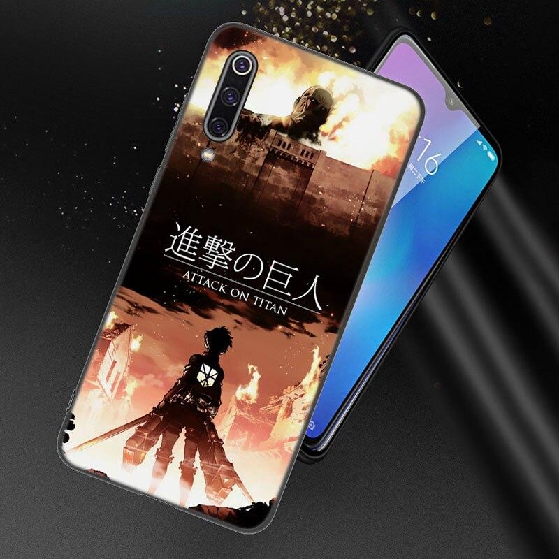 Чехол для телефона с аниме «Атака Титанов» для Xiaomi Redmi 7 7A 8A 9i 9A 9C 10 10A 10C K20 Note 5 6 Mi 8 9 9T Pro A2 Lite A3 6X Mix 3