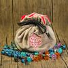 Game Master' Bag - Brown for Dice and Coins 31.5 x 11