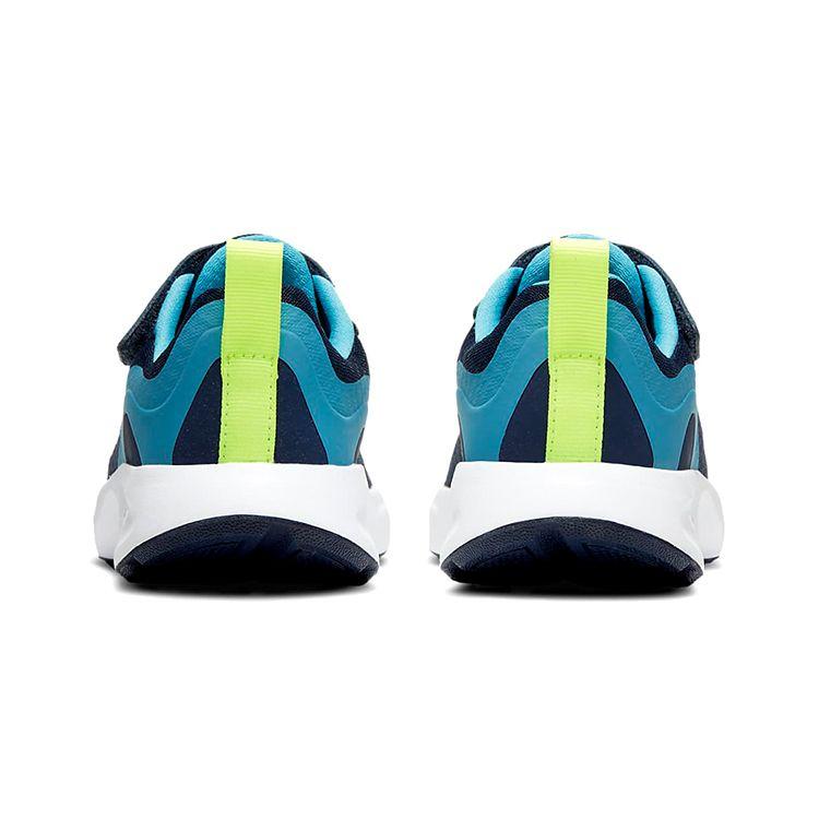 Nike Wearallday PS Midnight Navy Volt Детские кроссовки Синие Балтийско-Синие Белые CJ3817-400