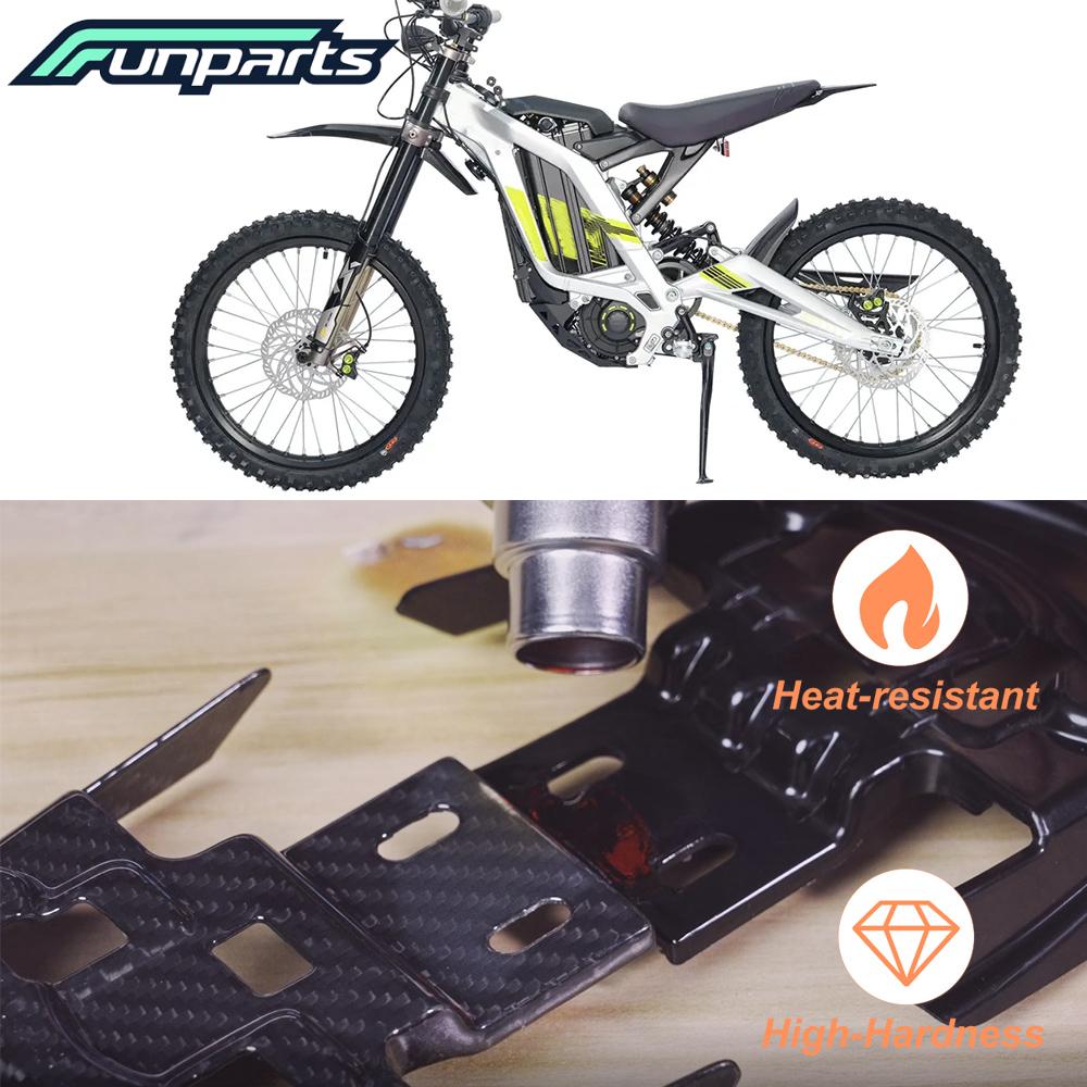 Funparts Заднее крыло Углеродное волокно Аксессуары для мотоциклов Крыло для Surron Sur Ron Lightbee Light Bee X S L1E Электровелосипед