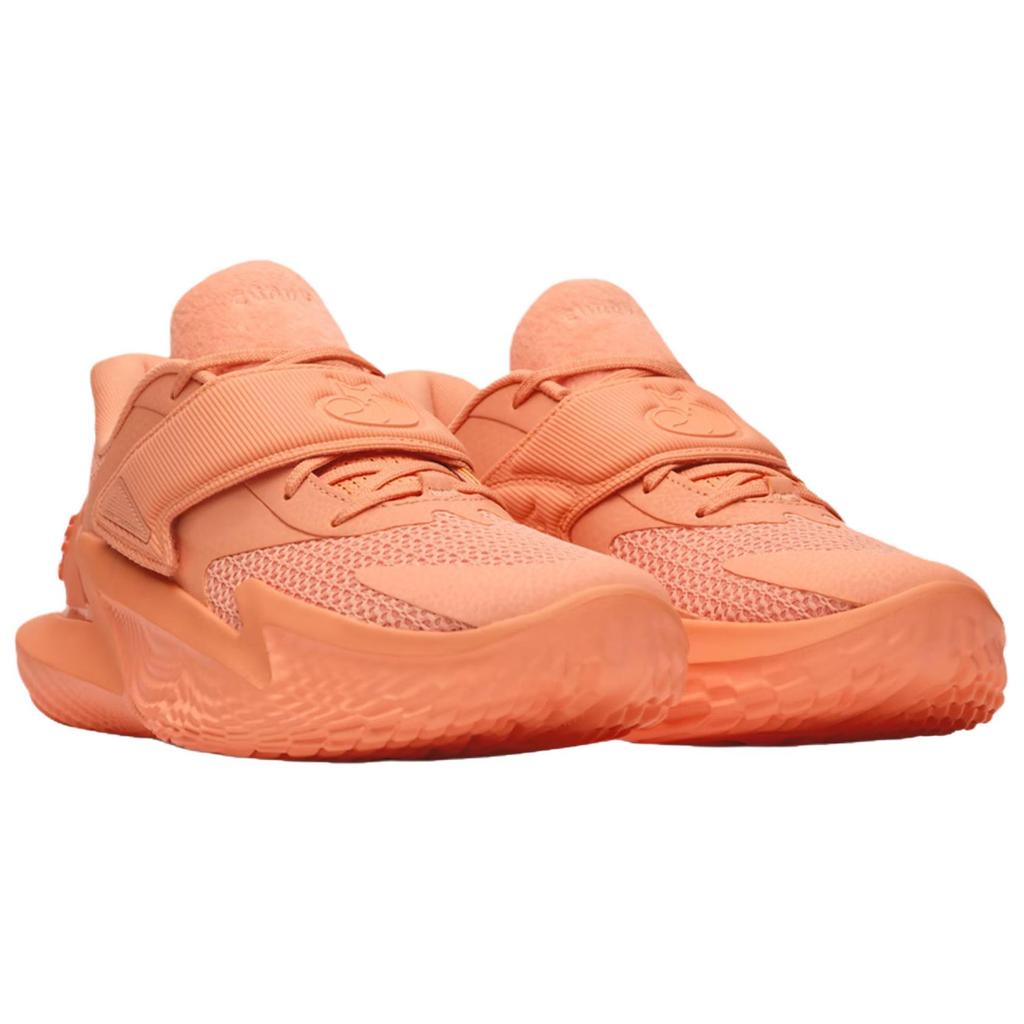 Under Armour D Fox 2 Удобная посадка Прочные Дышащие Баскетбольные Кроссовки Унисекс Кроссовки Персиково-Оранжевые 6006301-811