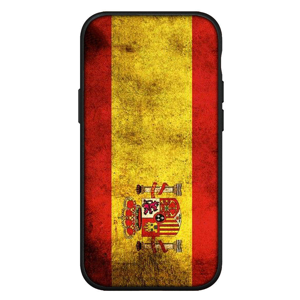Для iPhone 16 15 X XR Samsung Galaxy S24 S23 A16 A06 A06 14C Xiaomi Redmi Note 13 12 11 Pro Max 9 14 Plus Huawei OPPO Флаг Испании желтый красный чехол для телефона