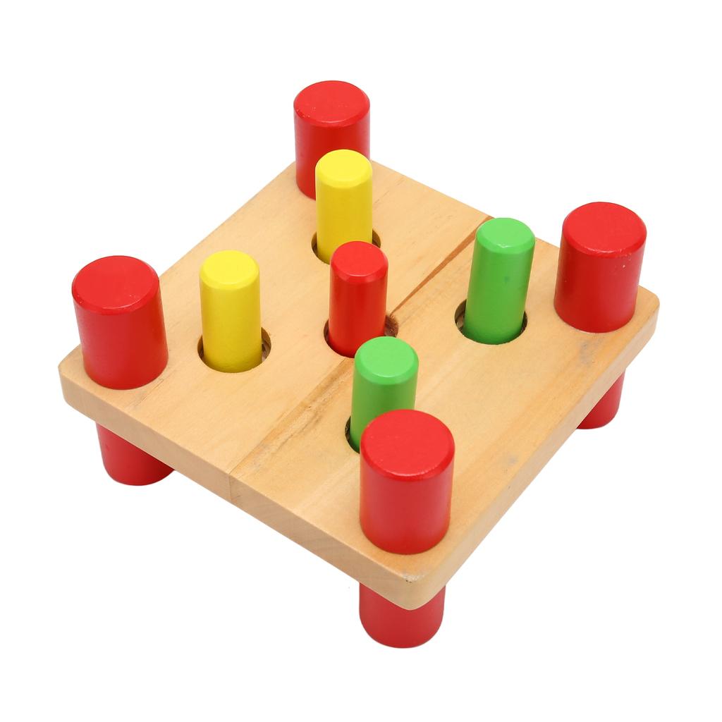 Деревянная игрушка-молоток, безопасная деревянная сглаживающая интерактивная скамья-игрушка с молотком для детей