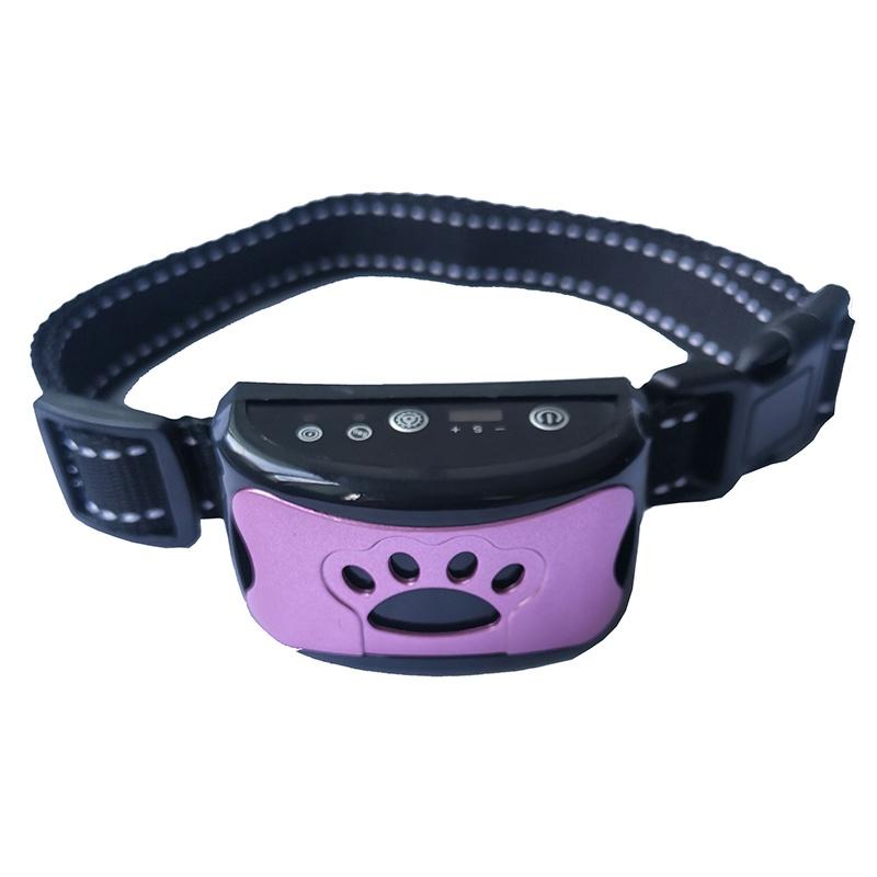 Intelligent Automatic Adjustable Warning Sound Vibration Bark Stopper Dog Training Collar Rechargeable