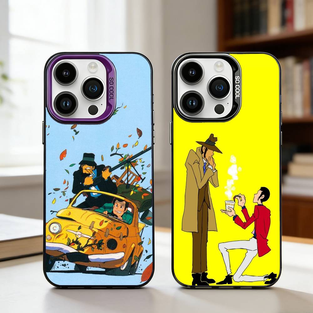 Чехол для телефона L-Lupin the Third для iPhone17,16,15,14,13,12,11,Pro,MAX Белый Матовый Ударопрочный Чехол