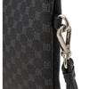Daks Black Leather Dd Logo Pattern Large Clutch Bag Dbba2f466bk