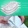 Double Sided Aluminum Foil Camping Mat Waterproof for Outdoor Survival Camping Hiking Portable with Storage Pouch