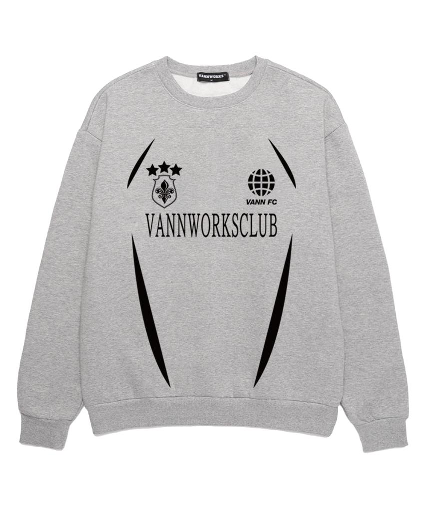 Уникальная толстовка VANNWORKS Blockcore (Vls0003) Серый меланж/Черный (Тип А)
