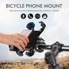 Bike Phone Holder 360° Adjustable Universal Bicycle Phone Holder for 4.7-7 Inch Mobile Phone Stand Shockproof Bracket GPS Clip
