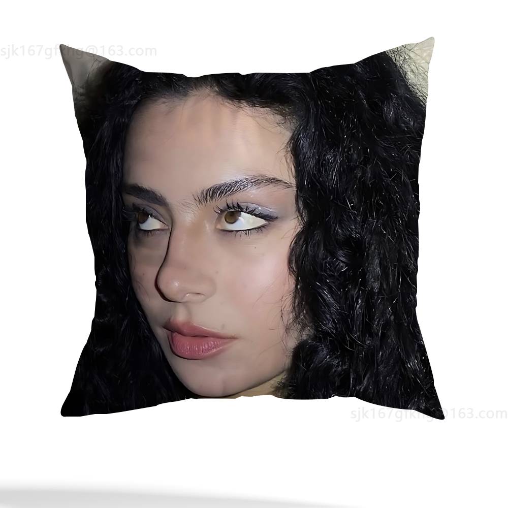 Наволочка в повседневном стиле с изображением певицы Charli Xcx, подходит для домашнего декора (исключая наполнитель)